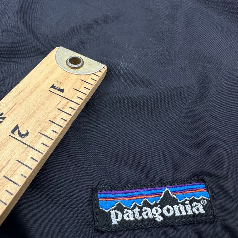 Patagonia Shelled Synchilla Jacket Black Grey Fleece Lined Bomber Women's Small - Picture 4 of 16